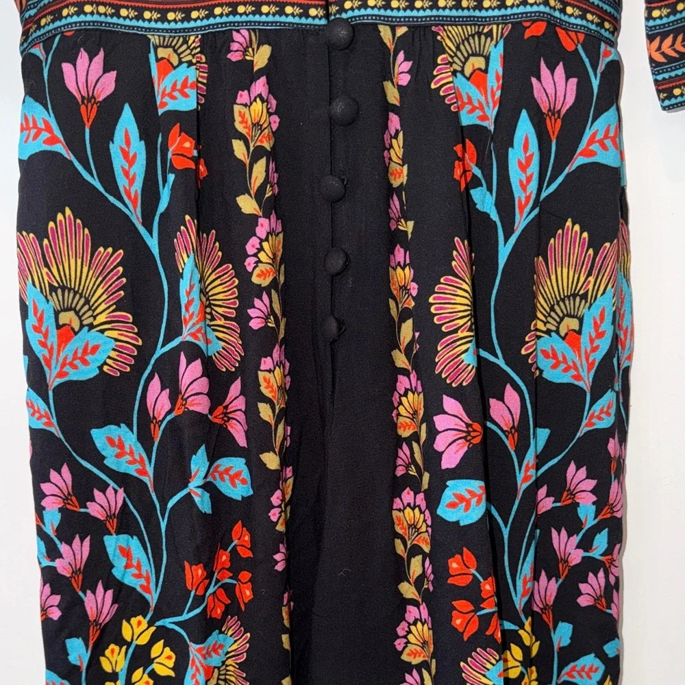 FARM Rio Printed V Neck Jumpsuit in Bloom Sz XS NWT - Picture 7 of 13